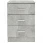 Preview: Nachttische 2 Stk. Betongrau 38x35x56 cm Holzwerkstoff