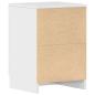 Preview: ARDEBO.de - Nachttische 2 Stk. Hochglanz-Weiß 38x35x56 cm Holzwerkstoff