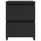 Preview: Nachttische 2 Stk. Schwarz 30×30×40 cm Holzwerkstoff