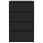 Preview: Sideboard Schwarz 60x35x98,5 cm Holzwerkstoff