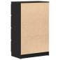 Preview: Sideboard Schwarz 60x35x98,5 cm Holzwerkstoff