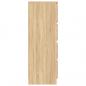 Preview: Sideboard Sonoma-Eiche 60x35x98,5 cm Holzwerkstoff