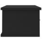 Preview: Wand-Schubladenregal Schwarz 60x26x18,5 cm Holzwerkstoff