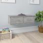 Preview: ARDEBO.de - Wand-Schubladenregal Betongrau 60x26x18,5 cm Holzwerkstoff