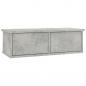 Preview: Wand-Schubladenregal Betongrau 60x26x18,5 cm Holzwerkstoff
