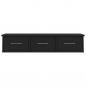 Preview: Wand-Schubladenregal Schwarz 88x26x18,5 cm Holzwerkstoff
