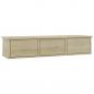 Preview: Wand-Schubladenregal Sonoma-Eiche 88x26x18,5 cm Holzwerkstoff