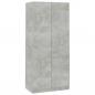 Preview: Kleiderschrank Betongrau 90x52x200 cm Holzwerkstoff
