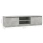Preview: TV-Schrank Betongrau 140x40x35,5 cm Holzwerkstoff