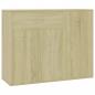 Preview: Sideboard Sonoma-Eiche 88x30x70 cm Holzwerkstoff