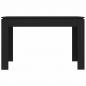 Preview: Esstisch Schwarz 120x60x76 cm Holzwerkstoff