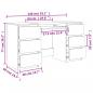 Preview: Schreibtisch Betongrau 140x50x77 cm Holzwerkstoff