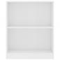 Preview: Bücherregal Weiß 60x24x76 cm Holzwerkstoff