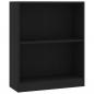 Preview: Bücherregal Schwarz 60x24x76 cm Holzwerkstoff