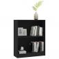 Preview: Bücherregal Schwarz 60x24x76 cm Holzwerkstoff