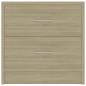 Preview: Nachttisch Sonoma-Eiche 40x30x40 cm Holzwerkstoff