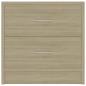 Preview: Nachttische 2 Stk. Sonoma-Eiche 40x30x40 cm Holzwerkstoff