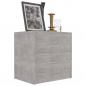 Preview: Nachttisch Betongrau 40x30x40 cm Holzwerkstoff