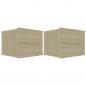 Preview: Nachttische 2 Stk. Sonoma-Eiche 40x30x30 cm Holzwerkstoff