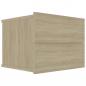 Preview: Nachttische 2 Stk. Sonoma-Eiche 40x30x30 cm Holzwerkstoff