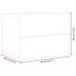 Preview: Nachttische 2 Stk. Betongrau 40x30x30 cm Holzwerkstoff