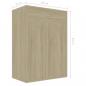 Preview: Schuhschrank Sonoma-Eiche 60x35x84 cm Holzwerkstoff