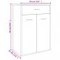 Preview: Schuhschrank Sonoma-Eiche 60x35x84 cm Holzwerkstoff