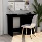 Preview: ARDEBO.de - Schreibtisch Schwarz 100x50x76 cm Holzwerkstoff