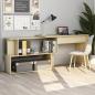 Preview: ARDEBO.de - Eckschreibtisch Sonoma-Eiche 200x50x76 cm Holzwerkstoff