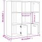 Preview: Bücherregal Sonoma-Eiche 98x30x98 cm Holzwerkstoff
