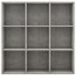 Preview: Bücherregal Betongrau 98x29x97,5 cm Holzwerkstoff