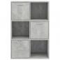 Preview: Lagerschrank Betongrau 60x29,5x90 cm Holzwerkstoff