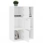 Preview: Lagerschrank Hochglanz-Weiß 60x29,5x90 cm Holzwerkstoff