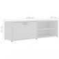 Preview: TV-Schrank Weiß 120x34x37 cm Holzwerkstoff