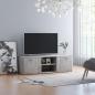 Preview: ARDEBO.de - TV-Schrank Betongrau 120x34x37 cm Holzwerkstoff