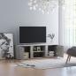 Preview: TV-Schrank Betongrau 120x34x37 cm Holzwerkstoff