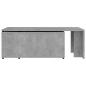 Preview: Couchtisch Betongrau 150x50x35 cm Holzwerkstoff