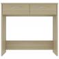 Preview: Schreibtisch Sonoma-Eiche 80x40x75 cm Holzwerkstoff