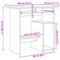 Preview: Schreibtisch Sonoma-Eiche 80x45x74 cm Holzwerkstoff