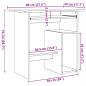 Preview: Schreibtisch Betongrau 80x45x74 cm Holzwerkstoff