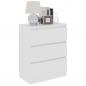 Preview: Sideboard Weiß 60x35x76 cm Holzwerkstoff