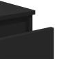 Preview: Sideboard Schwarz 60x35x76 cm Holzwerkstoff
