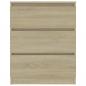 Preview: Sideboard Sonoma-Eiche 60x35x76 cm Holzwerkstoff