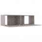 Preview: TV-Schrank Betongrau 100x30x30 cm Holzwerkstoff