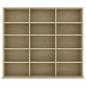 Preview: CD-Regal Sonoma-Eiche 102x23x89,5 cm Holzwerkstoff