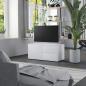Preview: ARDEBO.de - TV-Schrank Weiß 80x34x36 cm Holzwerkstoff