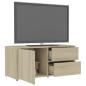Preview: TV-Schrank Sonoma-Eiche 80x34x36 cm Holzwerkstoff