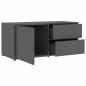 Preview: TV-Schrank Hochglanz-Grau 80x34x36 cm Holzwerkstoff