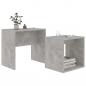 Preview: Couchtisch-Set Betongrau 48x30x45 cm Holzwerkstoff