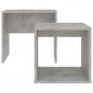 Preview: Couchtisch-Set Betongrau 48x30x45 cm Holzwerkstoff